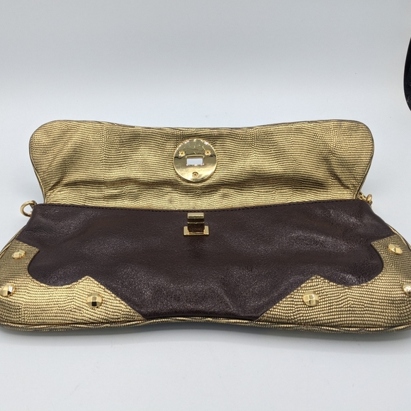 Michael Kors Vintage embossed Leather Clutch - Picture 4 of 12